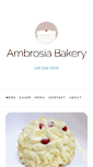 Mobile Screenshot of ambrosiabakerysf.com